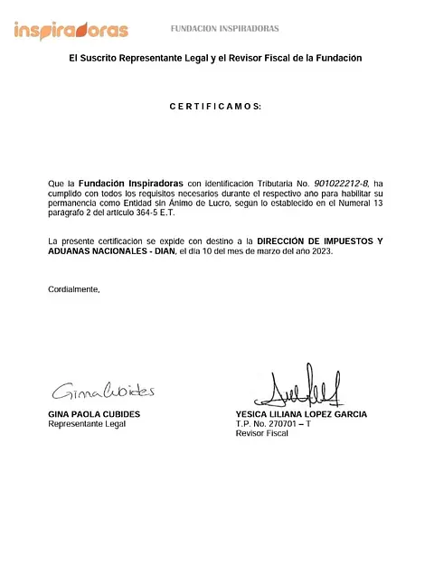 Documento Fundación Inspiradoras